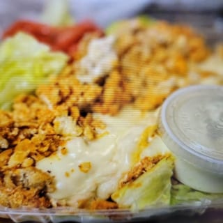 Buffalo Chicken Cheesesteak Salad