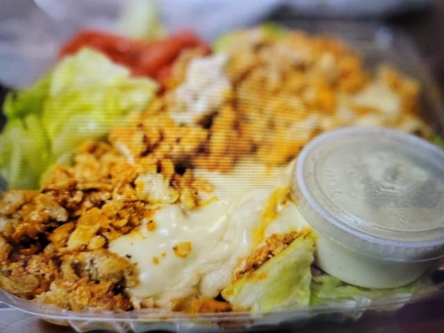 Buffalo Chicken Cheesesteak Salad