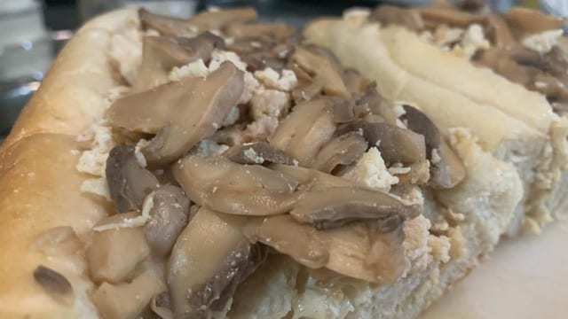 Mushroom Chicken Cheesesteak.