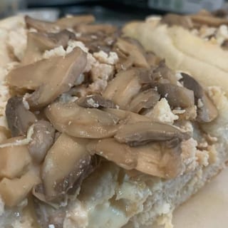 Large Mushroom Chicken Cheesesteak