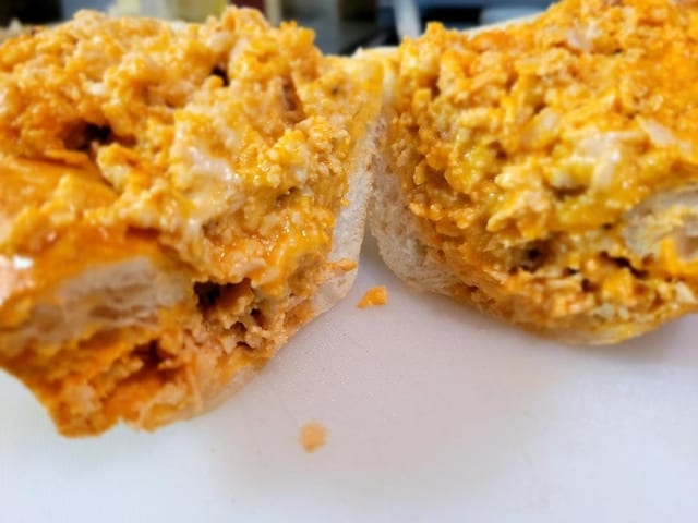 Large Buffalo Chicken Cheesesteak.