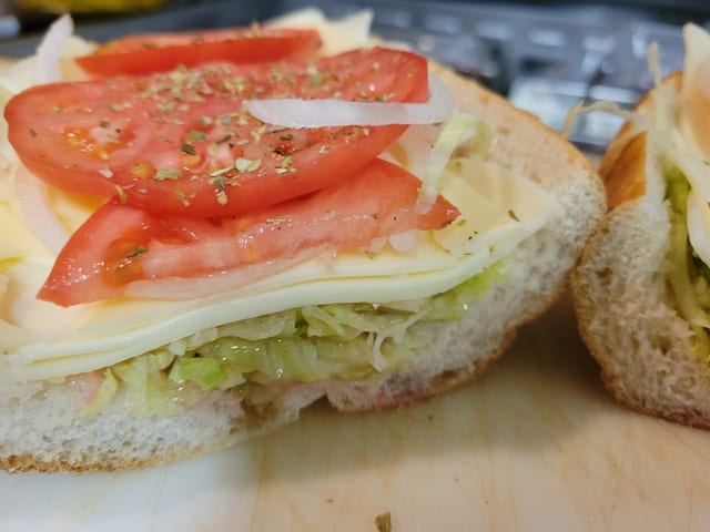 Mixed Cheese Hoagie.
